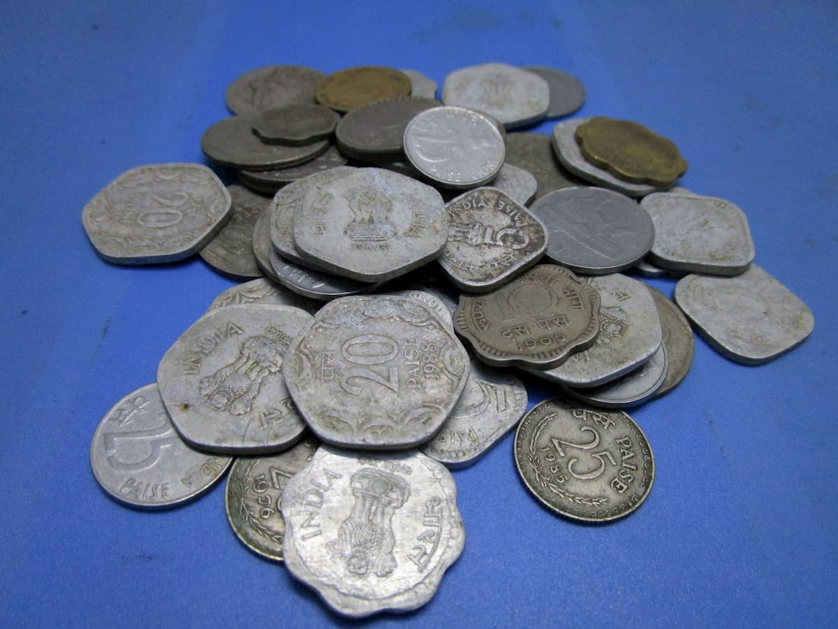 scrap value of coins all gathered together