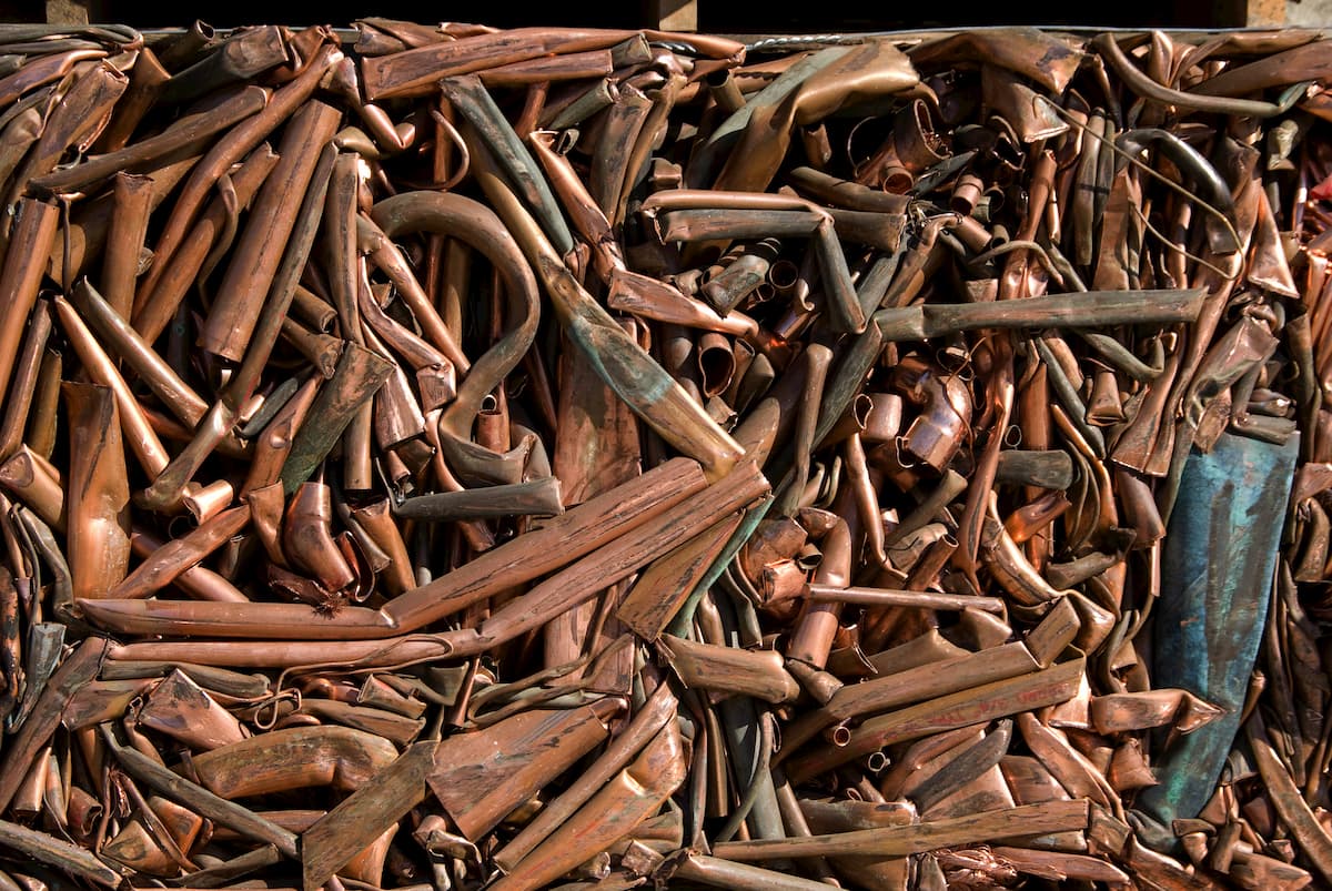copper scrap compressed