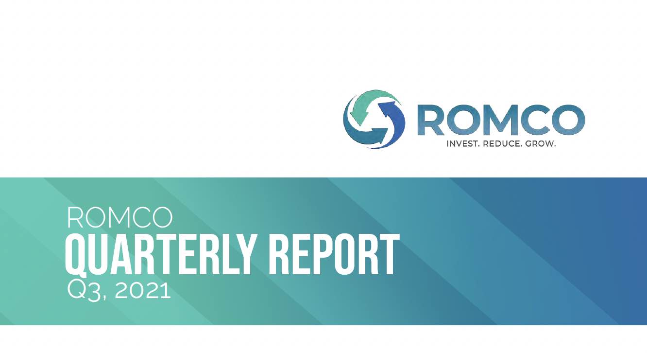 Romco Q3, 2020 Report Released — Over 5000 Metric Tonnes Recycled For The First Time
